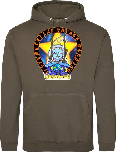 Kawaii Katze Interstellare Reise läuft