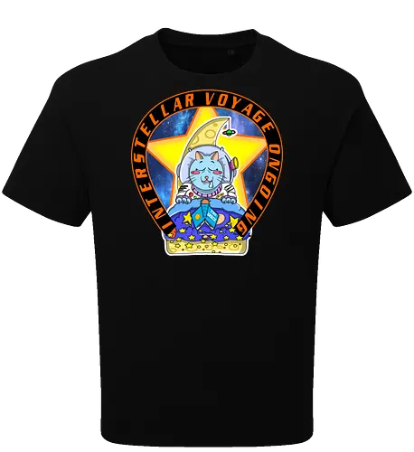 Kawaii Katze Interstellare Reise läuft