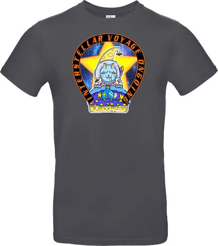 Kawaii Katze Interstellare Reise läuft