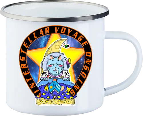 Kawaii Katze Interstellare Reise läuft