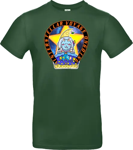 Kawaii Katze Interstellare Reise läuft