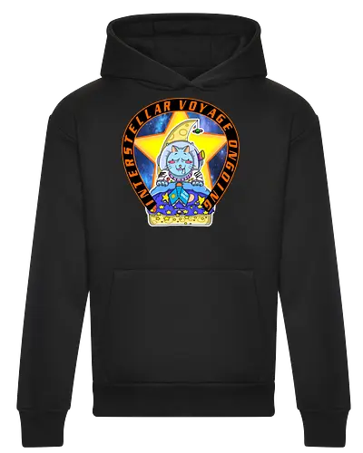 Kawaii Katze Interstellare Reise läuft