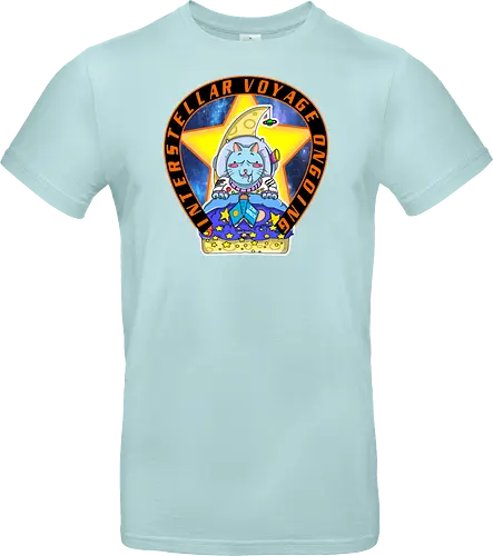 Kawaii Katze Interstellare Reise läuft