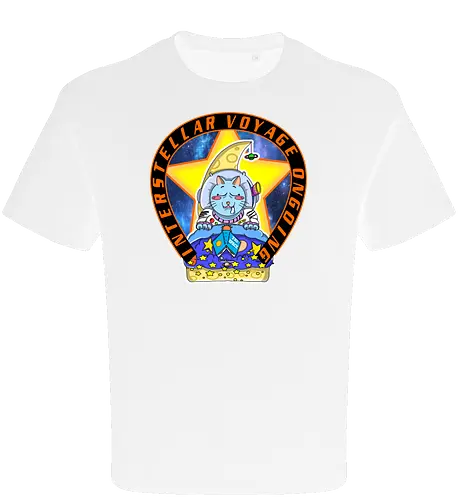 Kawaii Katze Interstellare Reise läuft