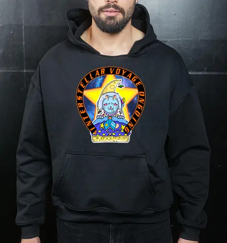 Kawaii Katze Interstellare Reise läuft