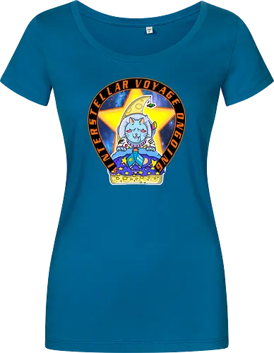 Kawaii Katze Interstellare Reise läuft