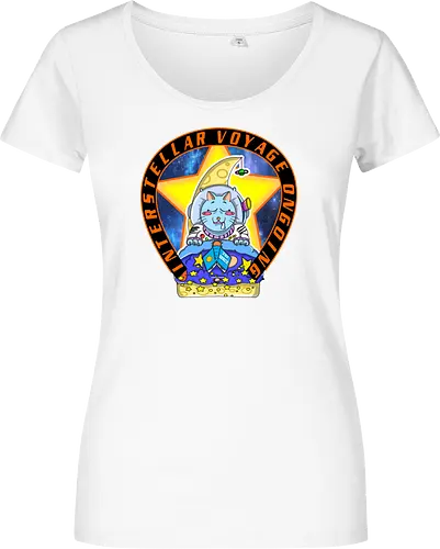 Kawaii Katze Interstellare Reise läuft