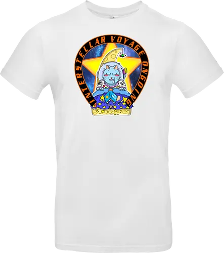 Kawaii Katze Interstellare Reise läuft