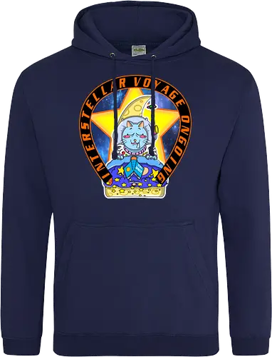 Kawaii Katze Interstellare Reise läuft