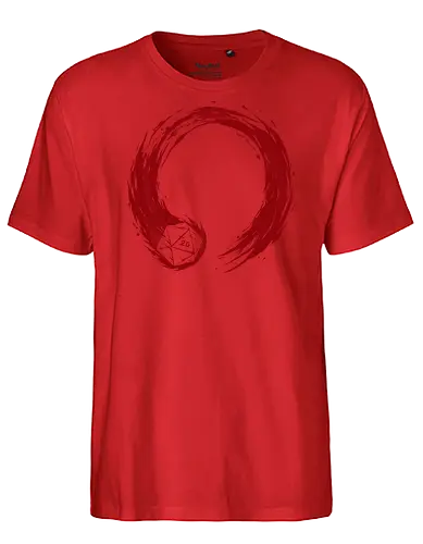 enso of fate  - dice, game, rolling, crit, board game, cool, funny, burning, enso, japaneseart, circle - Fairtrade T-Shirt