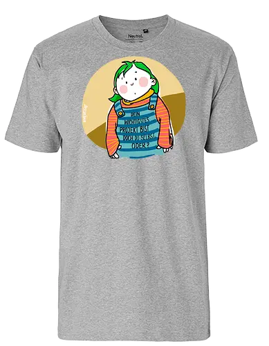Dein wichtigstes Projekt.. - Ringelpullisprüche, Ringeldinger, streifenweise, Spruch, Weisheit, Motivation, Ringelpulli, SprücheShirt, Cartoon Illustration, Statement, Handgezeichnet, Humor, Selbstironie, Streifenpulli, Spruchshirt, deutsch - Fairtrade T-Shirt
