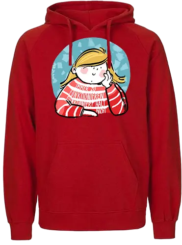Immer funktionieren... - Ringelpullisprüche, Ringeldinger, streifenweise, Spruch, Weisheit, Motivation, Ringelpulli, SprücheShirt, Cartoon Illustration, Statement, Handgezeichnet, Humor, Selbstironie, Streifenpulli, Spruchshirt, deutsch - Fairtrade Hoodie