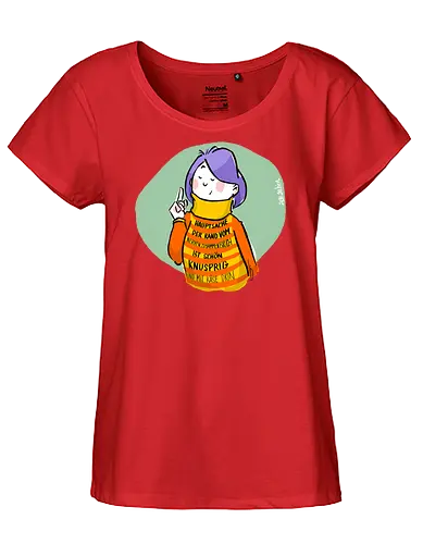 Hauptsache der Rand vom Nervenzusammenbruch... - Ringelpullisprüche, Ringeldinger, streifenweise, Spruch, Weisheit, Motivation, Ringelpulli, SprücheShirt, Cartoon Illustration, Statement, Handgezeichnet, Humor, Selbstironie, Streifenpulli, Spruchshirt, deutsch - Fairtrade Girl Shirt
