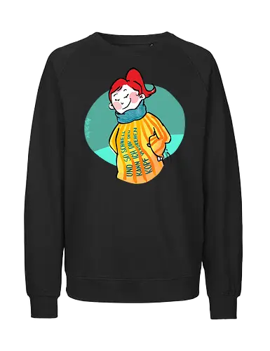 Und so schnell... - Ringelpullisprüche, Ringeldinger, streifenweise, Spruch, Weisheit, Motivation, Ringelpulli, SprücheShirt, Cartoon Illustration, Statement, Handgezeichnet, Humor, Selbstironie, Streifenpulli, Spruchshirt, deutsch - Fairtrade Sweatshirt