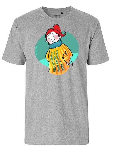 Und so schnell... - Ringelpullisprüche, Ringeldinger, streifenweise, Spruch, Weisheit, Motivation, Ringelpulli, SprücheShirt, Cartoon Illustration, Statement, Handgezeichnet, Humor, Selbstironie, Streifenpulli, Spruchshirt, deutsch - Fairtrade T-Shirt