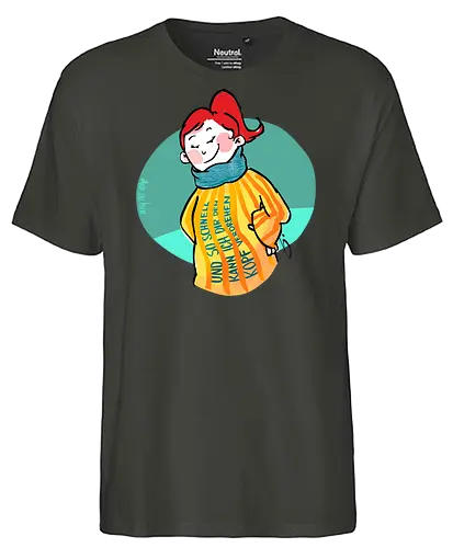 Und so schnell... - Ringelpullisprüche, Ringeldinger, streifenweise, Spruch, Weisheit, Motivation, Ringelpulli, SprücheShirt, Cartoon Illustration, Statement, Handgezeichnet, Humor, Selbstironie, Streifenpulli, Spruchshirt, deutsch - Fairtrade T-Shirt
