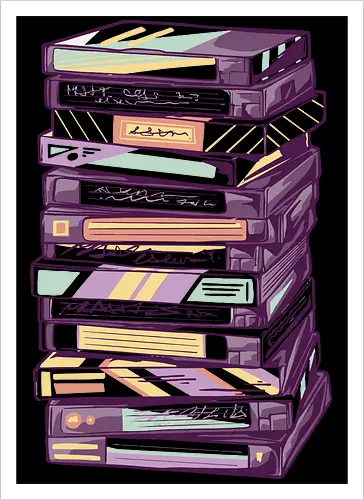 Retro VHS Kassette – Zurückspulen in die 90er Nostalgie