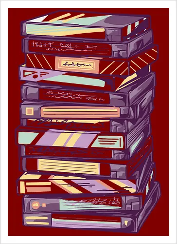 Retro VHS Kassette – Zurückspulen in die 90er Nostalgie