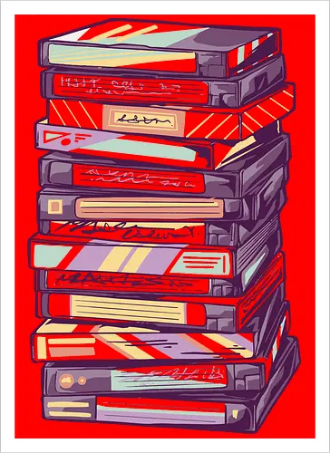 Retro VHS Kassette – Zurückspulen in die 90er Nostalgie