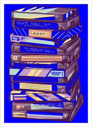 Retro VHS Kassette – Zurückspulen in die 90er Nostalgie