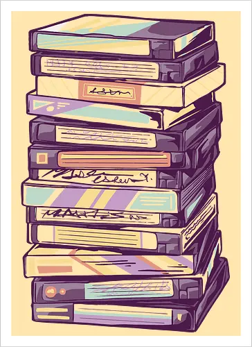 Retro VHS Kassette – Zurückspulen in die 90er Nostalgie