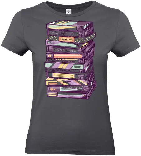 Retro VHS Kassette – Zurückspulen in die 90er Nostalgie - vhs, kassette, retro, 90er, 80er, nostalgie, vaporwave, glitch, filmabend, kino, geek, vintage, analog, tape, popkultur - Standard T-Shirt (Frauen)