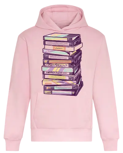Retro VHS Kassette – Zurückspulen in die 90er Nostalgie - vhs, kassette, retro, 90er, 80er, nostalgie, vaporwave, glitch, filmabend, kino, geek, vintage, analog, tape, popkultur - Heavyweight Hoodie