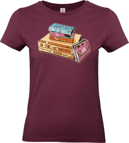 Vintage VHS Tape - videothek, vhs tape, retro design, oldschool, film, kinoabend, 80s style, 90s kid, vintage look, analog, nerd, kult, retro vibe, cassette, classic - Standard T-Shirt (Frauen)