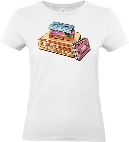 Vintage VHS Tape - videothek, vhs tape, retro design, oldschool, film, kinoabend, 80s style, 90s kid, vintage look, analog, nerd, kult, retro vibe, cassette, classic - Standard T-Shirt (Frauen)