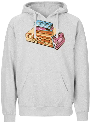 Vintage VHS Tape - videothek, vhs tape, retro design, oldschool, film, kinoabend, 80s style, 90s kid, vintage look, analog, nerd, kult, retro vibe, cassette, classic - Fairtrade Hoodie