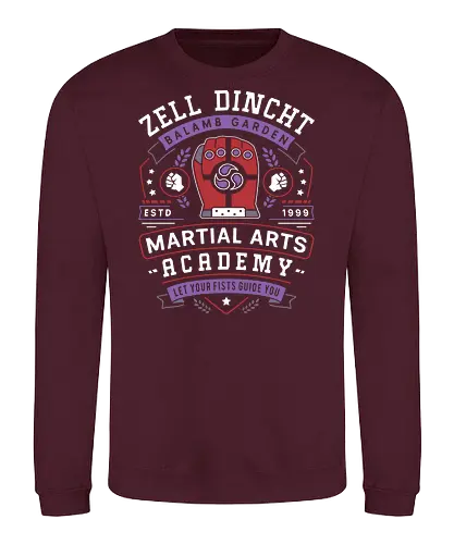 Zell Academy Emblem - ff8, final, seed, video game, gaming, gamer, Squall, Rinoa, Cactus, loud strife, jrpg, irvine kinneas, Zell - Sweatshirt