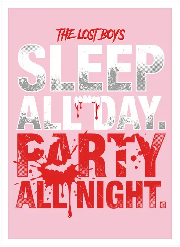 The Lost Boys" Sleep All Day Party All Night Retro Vampire T-Shirt