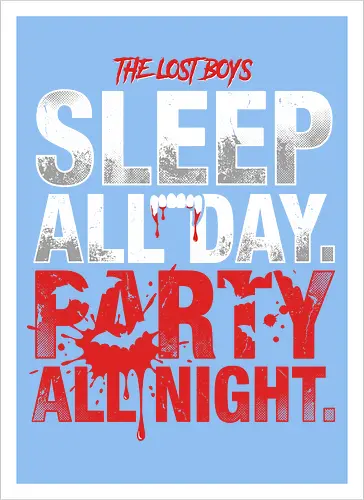 The Lost Boys" Sleep All Day Party All Night Retro Vampire T-Shirt