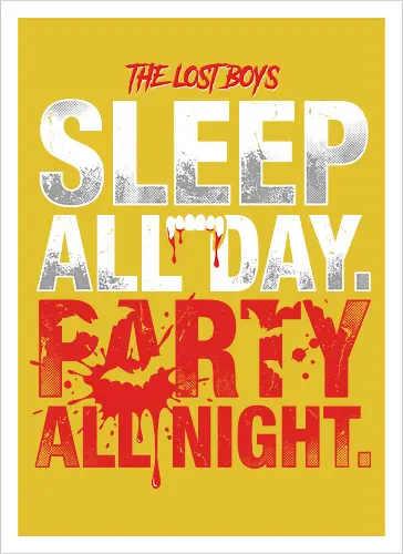 The Lost Boys" Sleep All Day Party All Night Retro Vampire T-Shirt