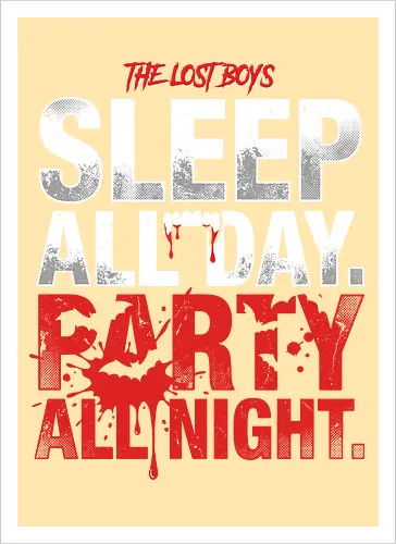 The Lost Boys" Sleep All Day Party All Night Retro Vampire T-Shirt