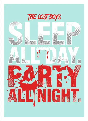 The Lost Boys" Sleep All Day Party All Night Retro Vampire T-Shirt