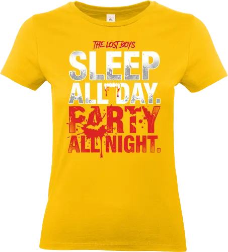 The Lost Boys" Sleep All Day Party All Night Retro Vampire T-Shirt - Standard T-Shirt (Frauen)