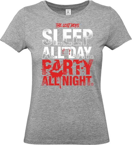 The Lost Boys" Sleep All Day Party All Night Retro Vampire T-Shirt - Standard T-Shirt (Frauen)