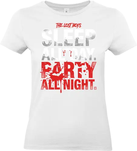 The Lost Boys" Sleep All Day Party All Night Retro Vampire T-Shirt - Standard T-Shirt (Frauen)