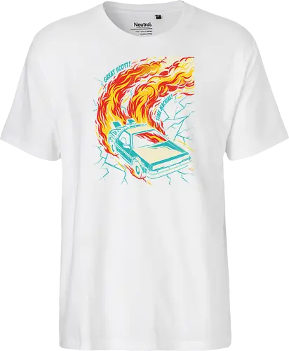 Retro Time Machine DeLorean Pop Art