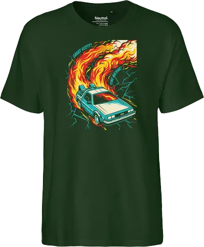 Retro Time Machine DeLorean Pop Art