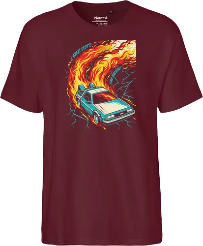 Retro Time Machine DeLorean Pop Art