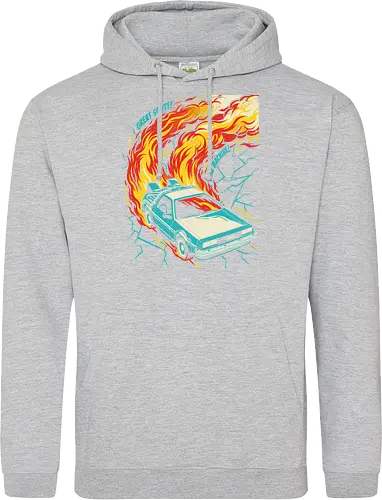 Retro Time Machine DeLorean Pop Art