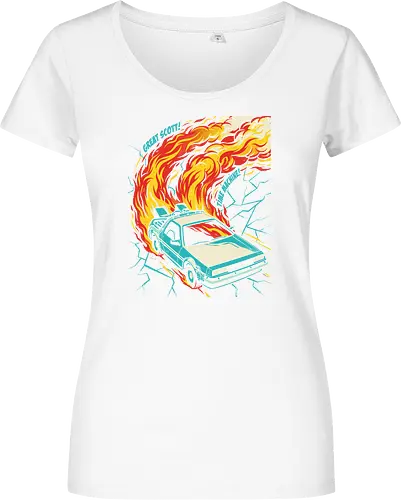 Retro Time Machine DeLorean Pop Art