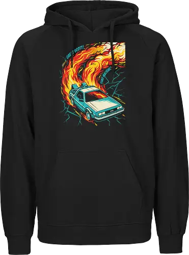 Retro Time Machine DeLorean Pop Art