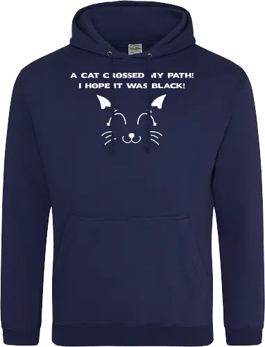 Eine schwarze Katze hat meinen Weg gekreuzt – ich liebe schwarze Katzen