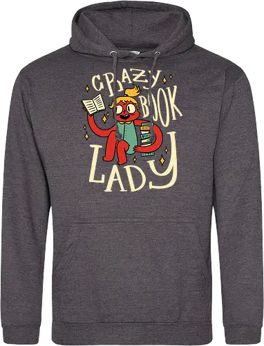 verrückte Bücherfrau