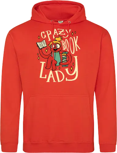 verrückte Bücherfrau