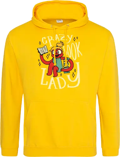 verrückte Bücherfrau