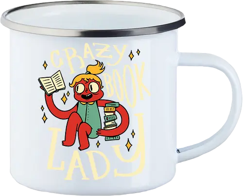 verrückte Bücherfrau